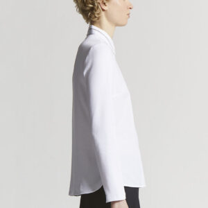 Streč puplin košulja sa detaljem na kragni