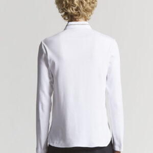 Streč puplin košulja sa detaljem na kragni