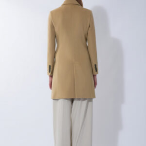 Midi kaput sa jednorednim kopčanjem