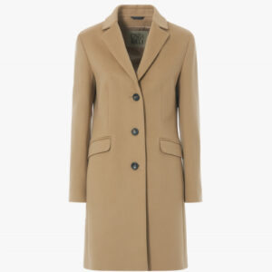 Midi kaput sa jednorednim kopčanjem