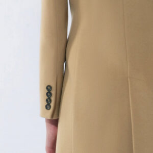 Midi kaput sa jednorednim kopčanjem