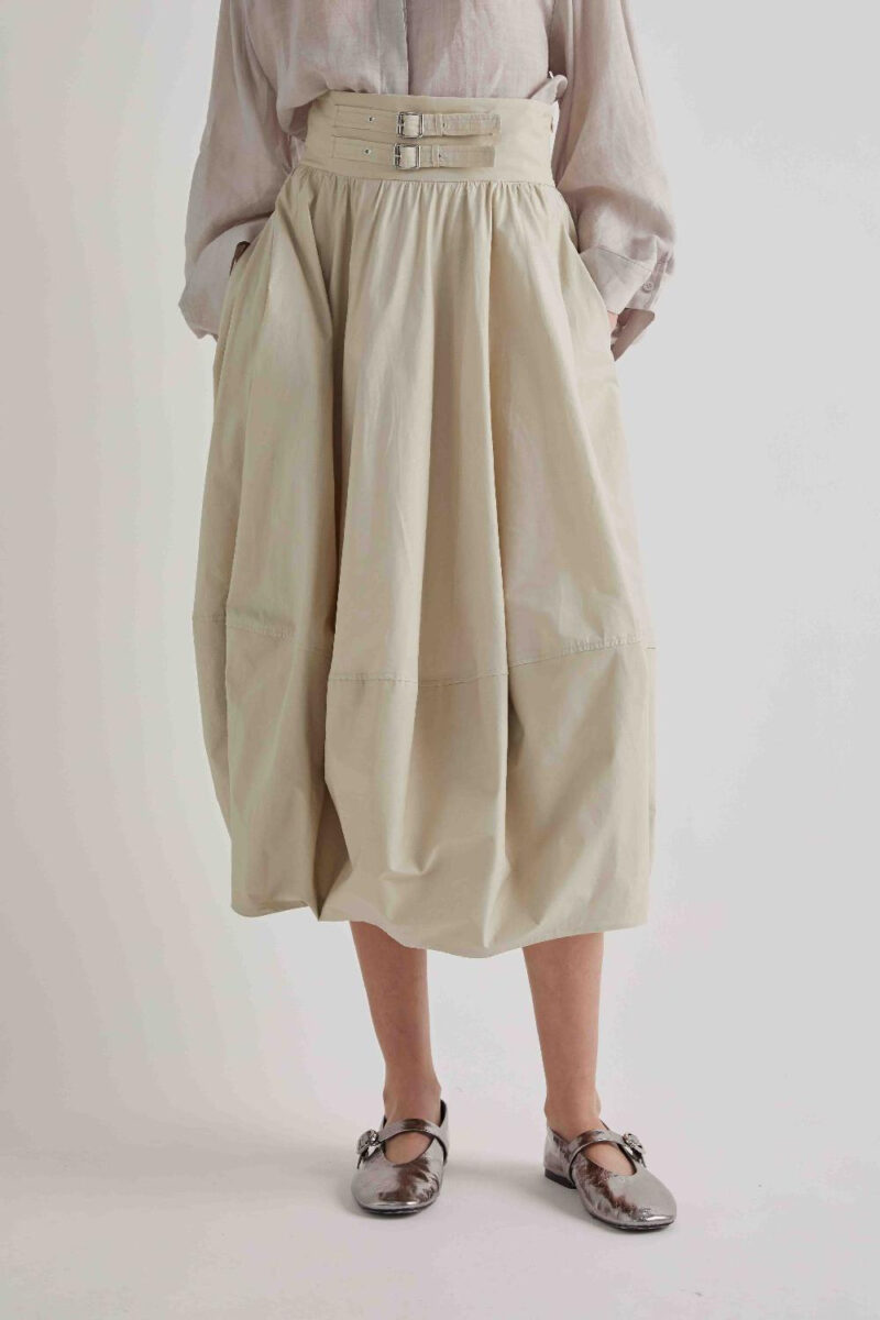 Dugačka balon suknja sa kaisevima - Slika 2