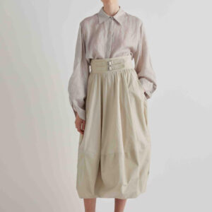 Dugačka balon suknja sa kaisevima