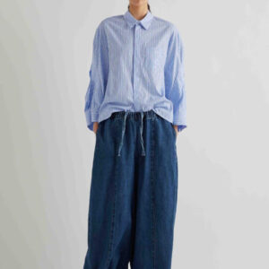 Prugasta košulja sa džepom na grudima