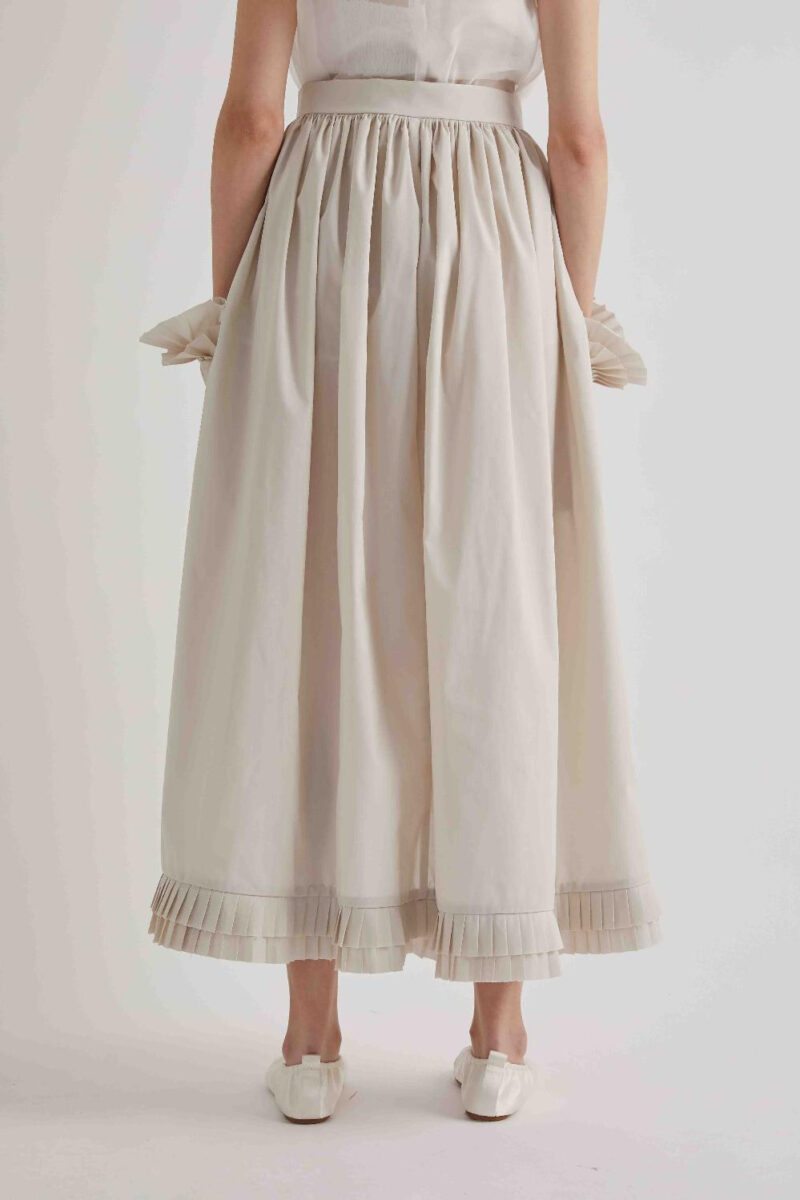 Dugačka suknja sa ukrasnim faltama - Slika 4