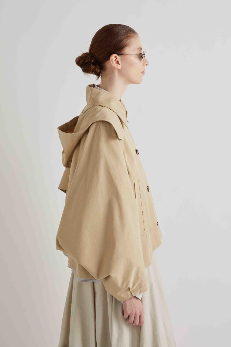 Kratak mantil sa kapuljačom - Slika 4