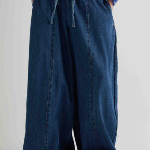 Široke pantalone rastegljivog pojasa