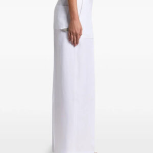 Lanene pantalone sa detaljem na džepu