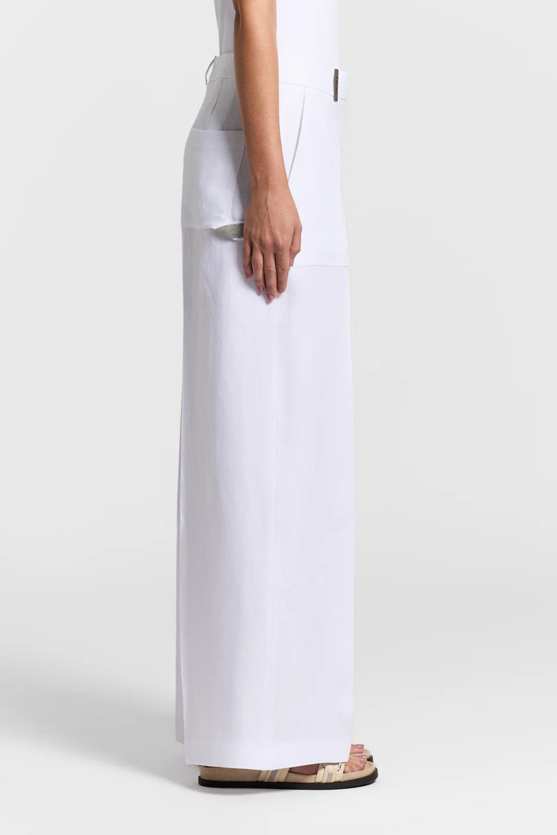Laneni gabardin set - Slika 8