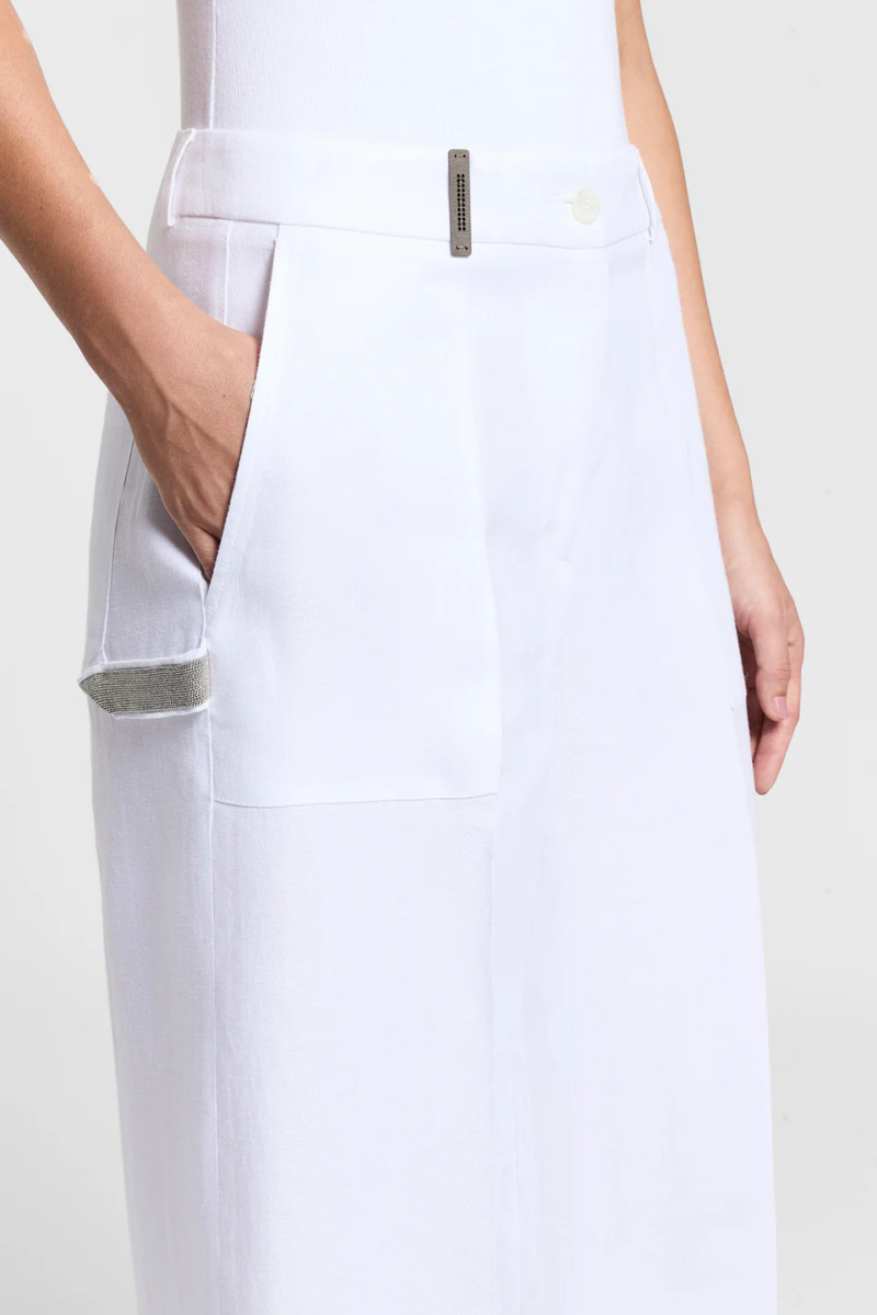 Laneni gabardin set - Slika 4