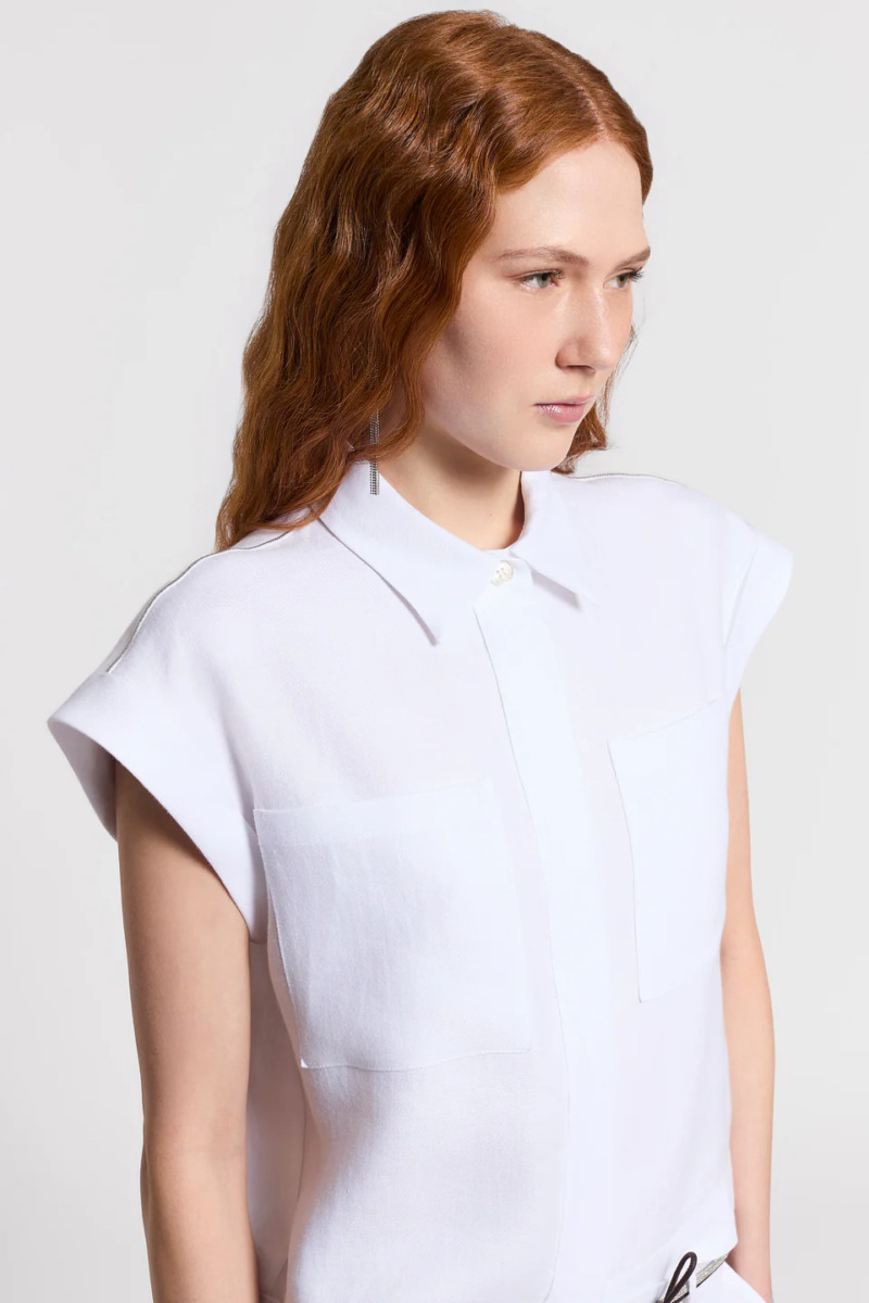 Laneni gabardin set - Slika 3