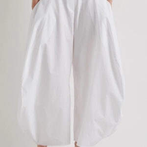Barrel pantalone sa džepovima