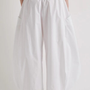 Barrel pantalone sa džepovima